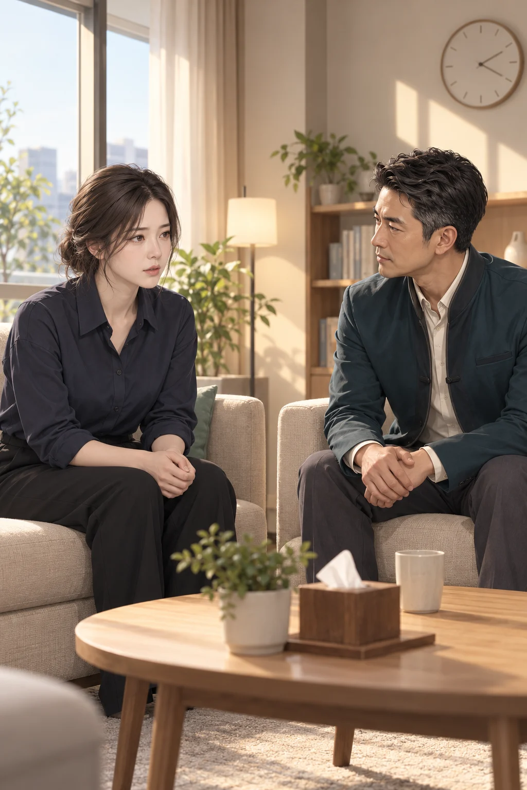 걱정이라는 말 — 수현이 백호 선생 맞은편 소파에 앉아 엄마의 말을 꺼낸다.