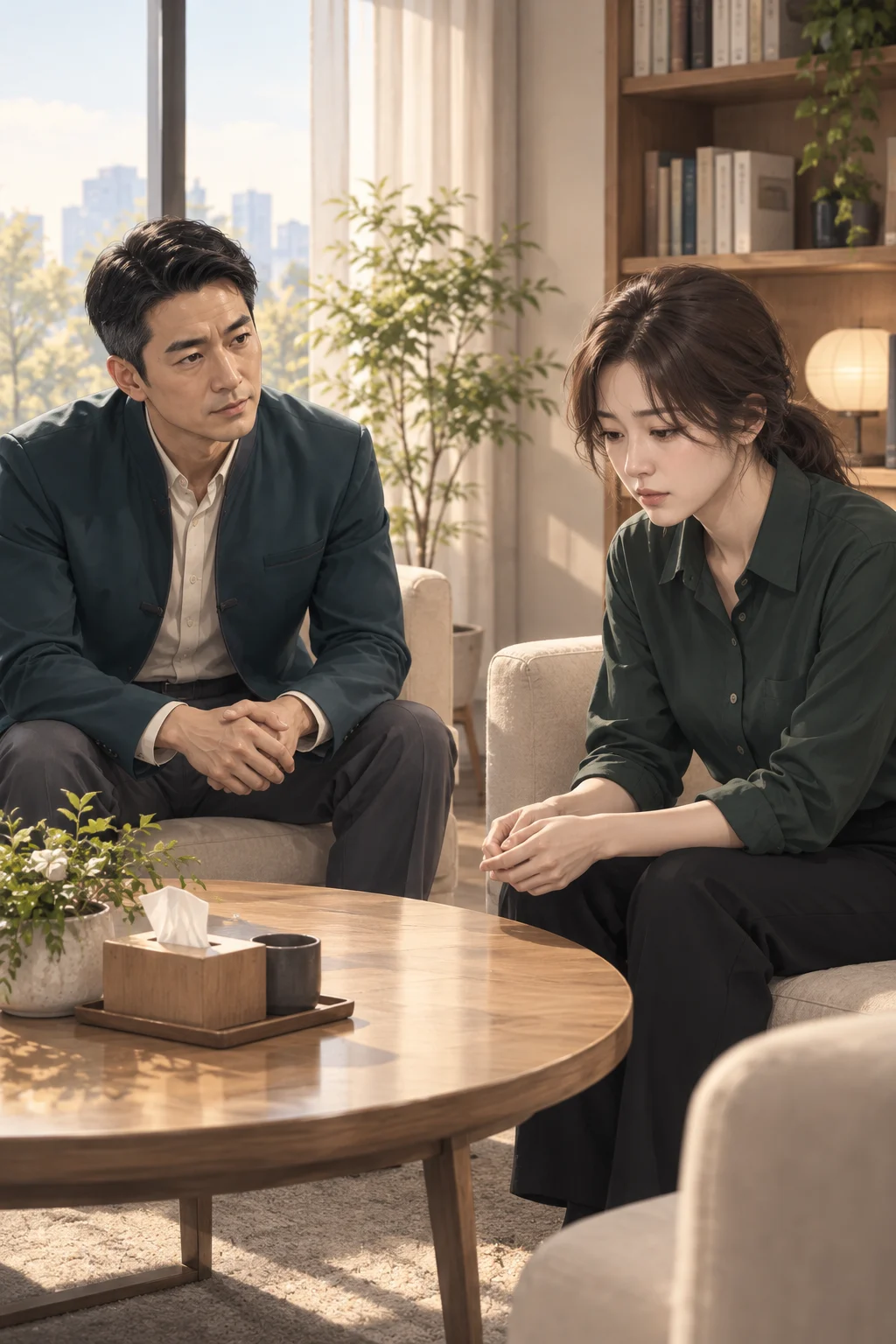 그때의 대답 — 유진은 원장이 의자 배치를 바꾼 날과 그때의 짧은 대답을 백호 선생에게 말해요.